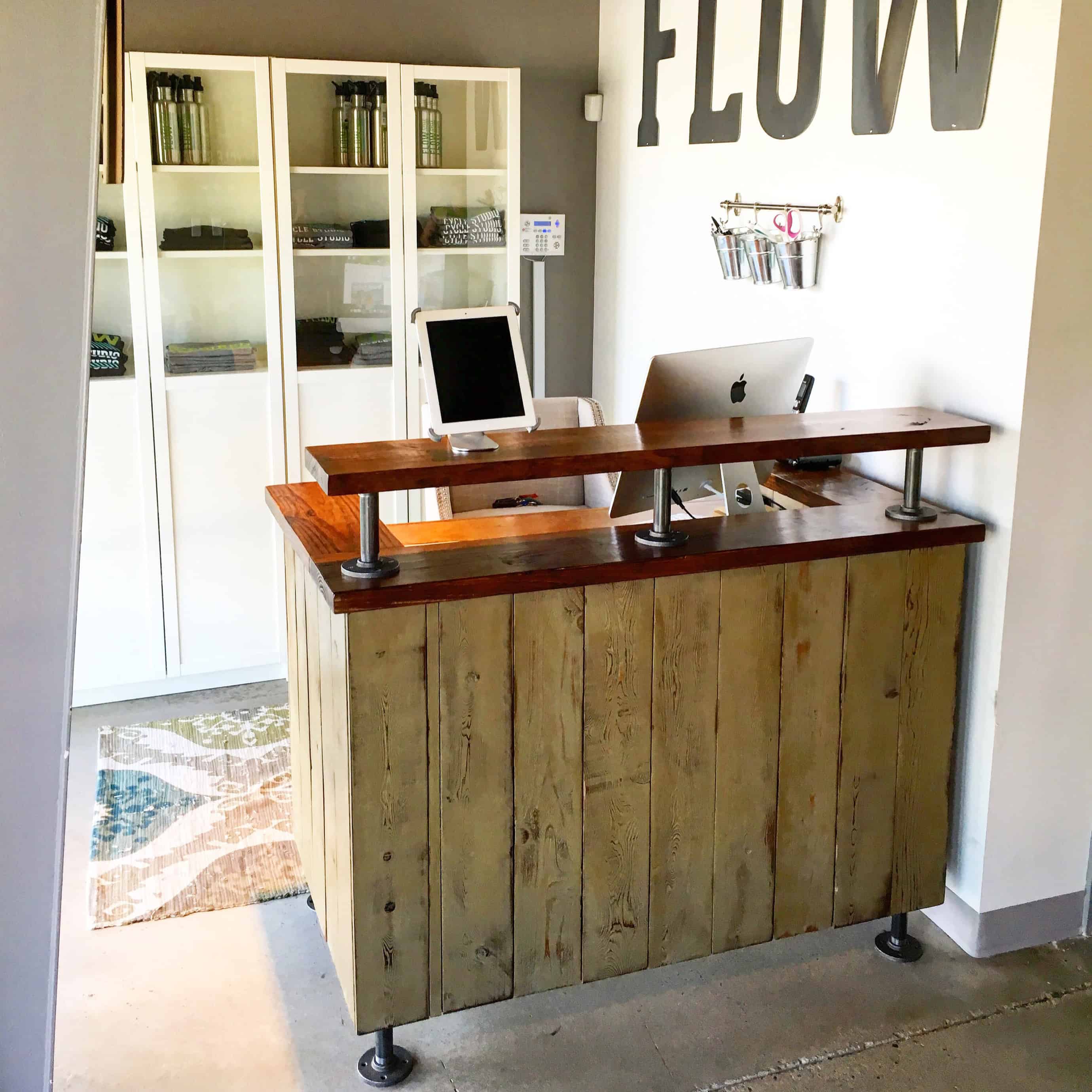 Flow Cycle Studio Reception Desk Lazy Guy Diy