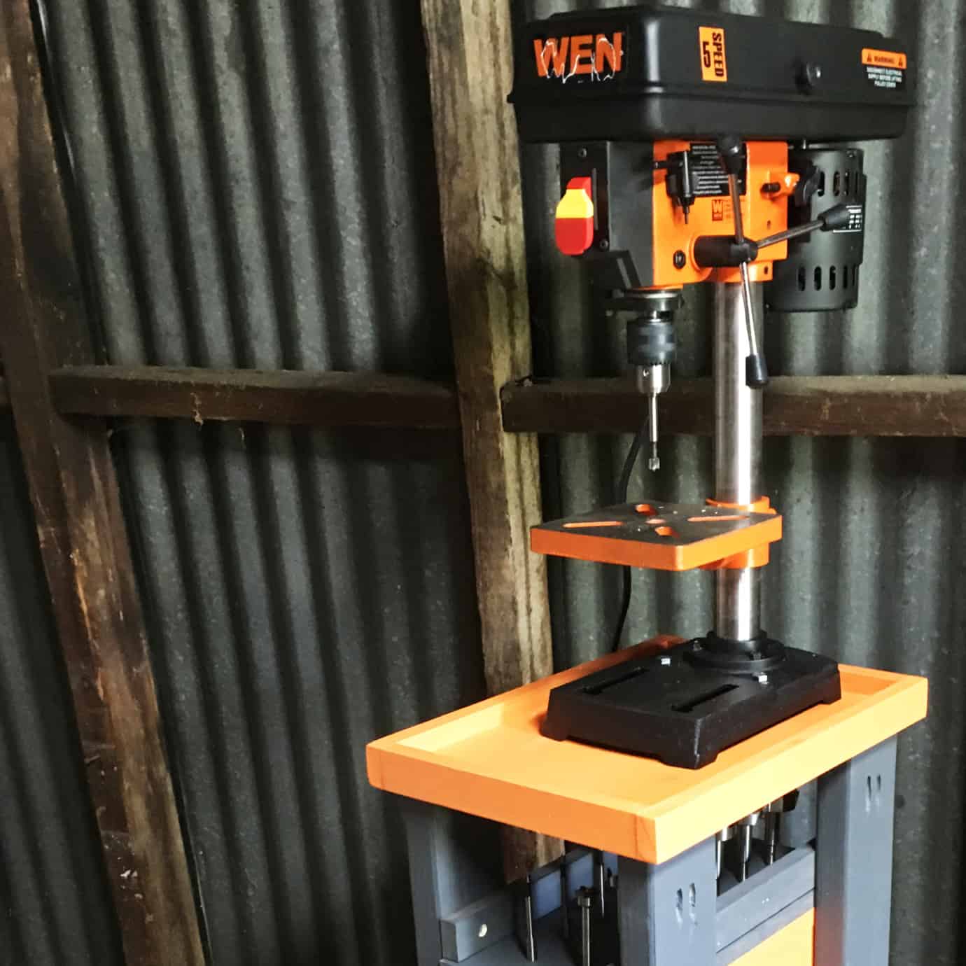 Rolling Drill Press Cart With Bonus Storage! Lazy Guy DIY