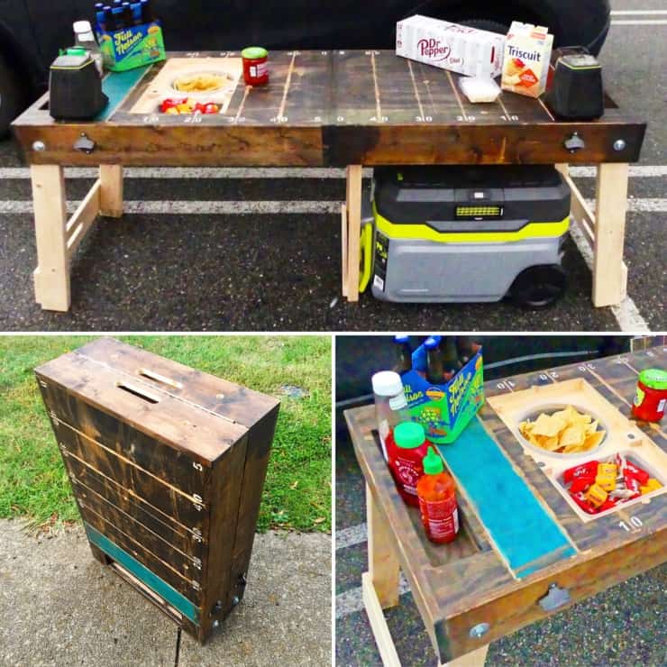 Ultimate Tailgate Table Lazy Guy DIY