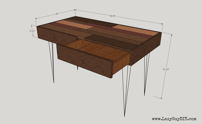 Hunter Patchwork Plank Desk