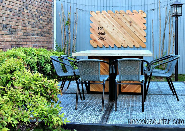 Outdoor Concrete Patio Table