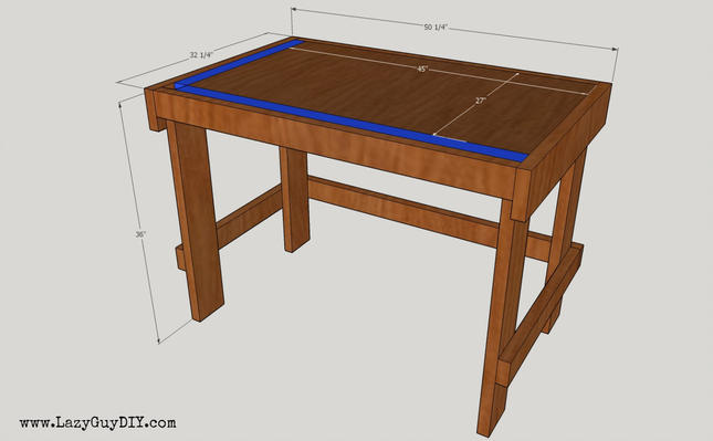 Custom Workbench With Bench Clamps And Bench Dogs - Lazy Guy DIY