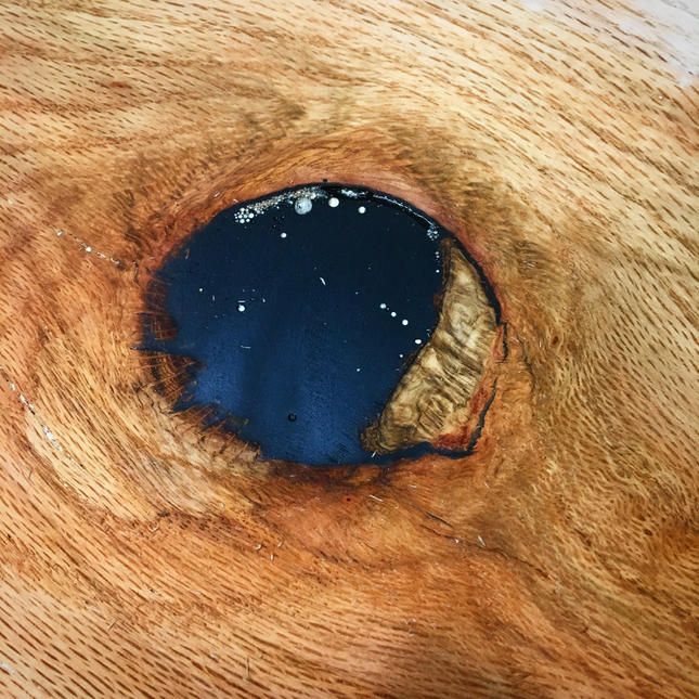 Filling Knots and Voids in Wood with Epoxy Resin 