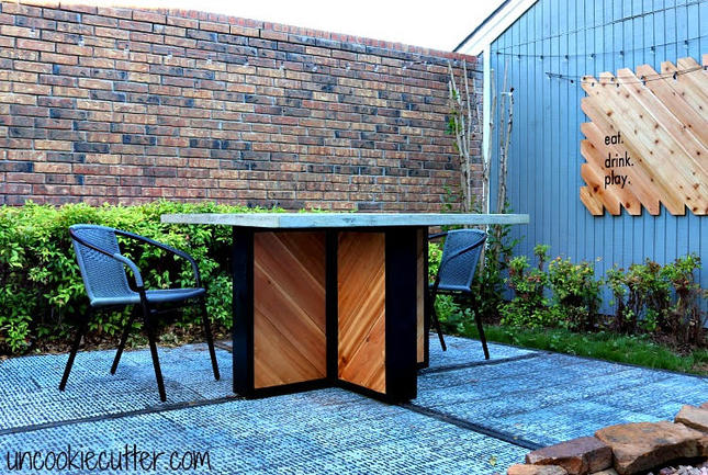 Outdoor Concrete Patio Table