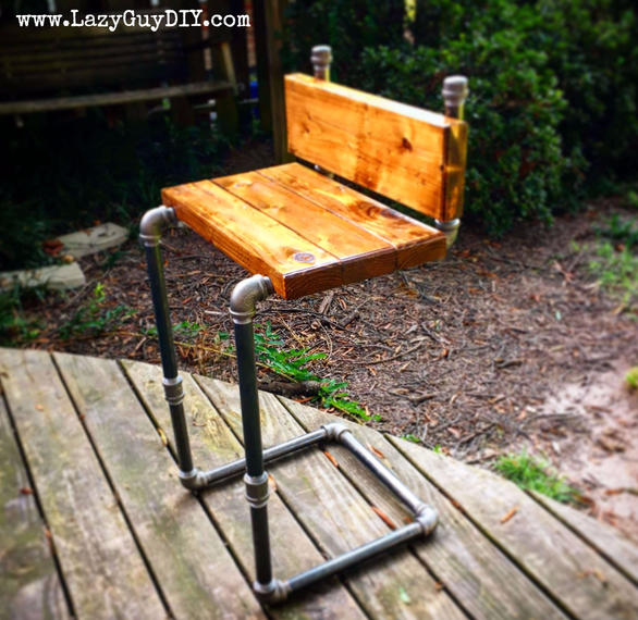 Industrial Pipe Chair Lazy Guy DIY