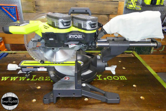 Portable Power The Ryobi One One Cordless Miter Saw Lazy Guy DIY