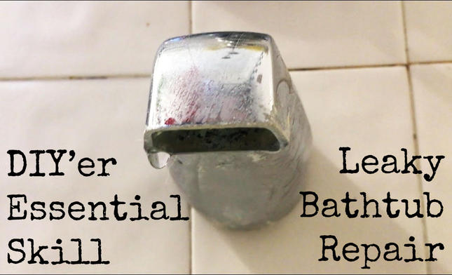 Diy Leaking Tub Repair Lazy Guy Diy