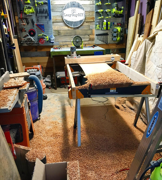 Diy Router Sled Tutorial For The Big Ol Slabs Lazy Guy Diy