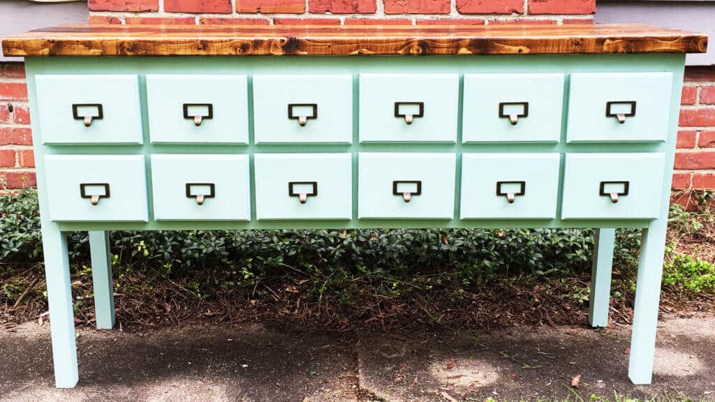 Apothecary Console Table Front