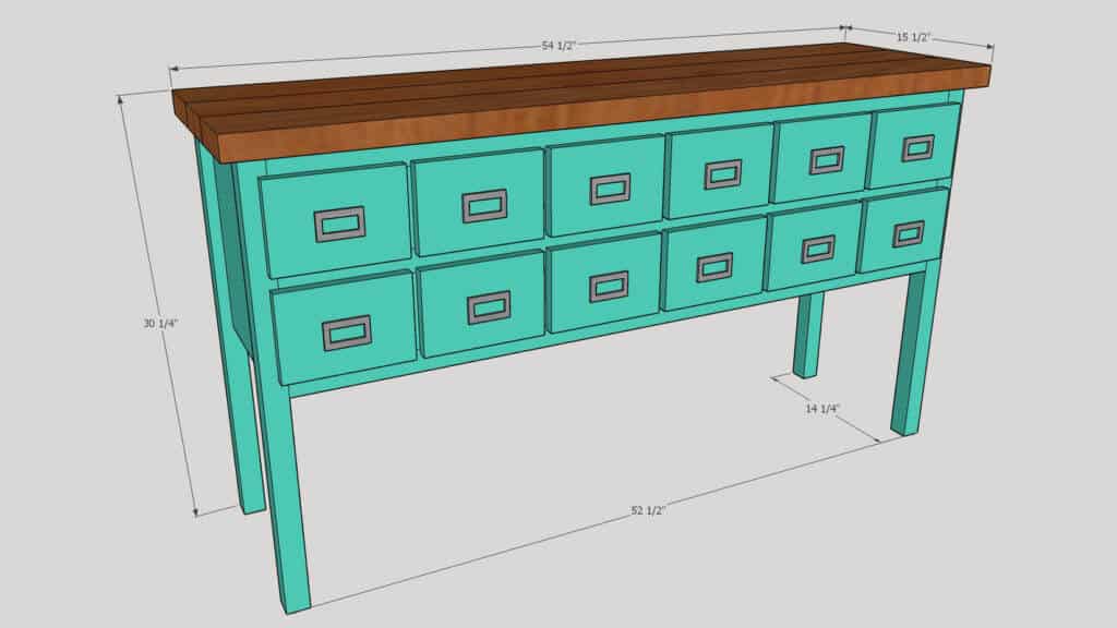 Apothecary Table Diagram