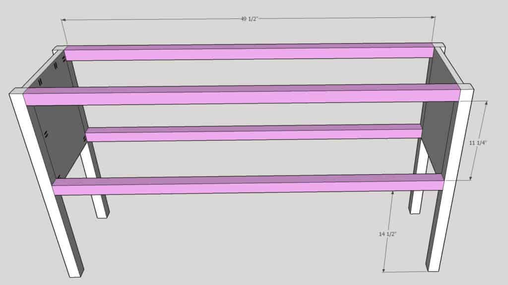 Apothecary Console Table Step 2