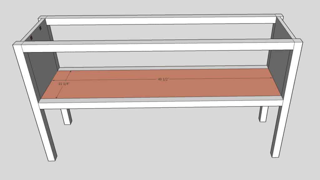 Apothecary Console Table Step 3