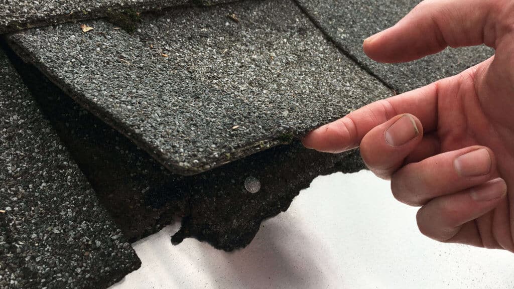 Nail under Shingle