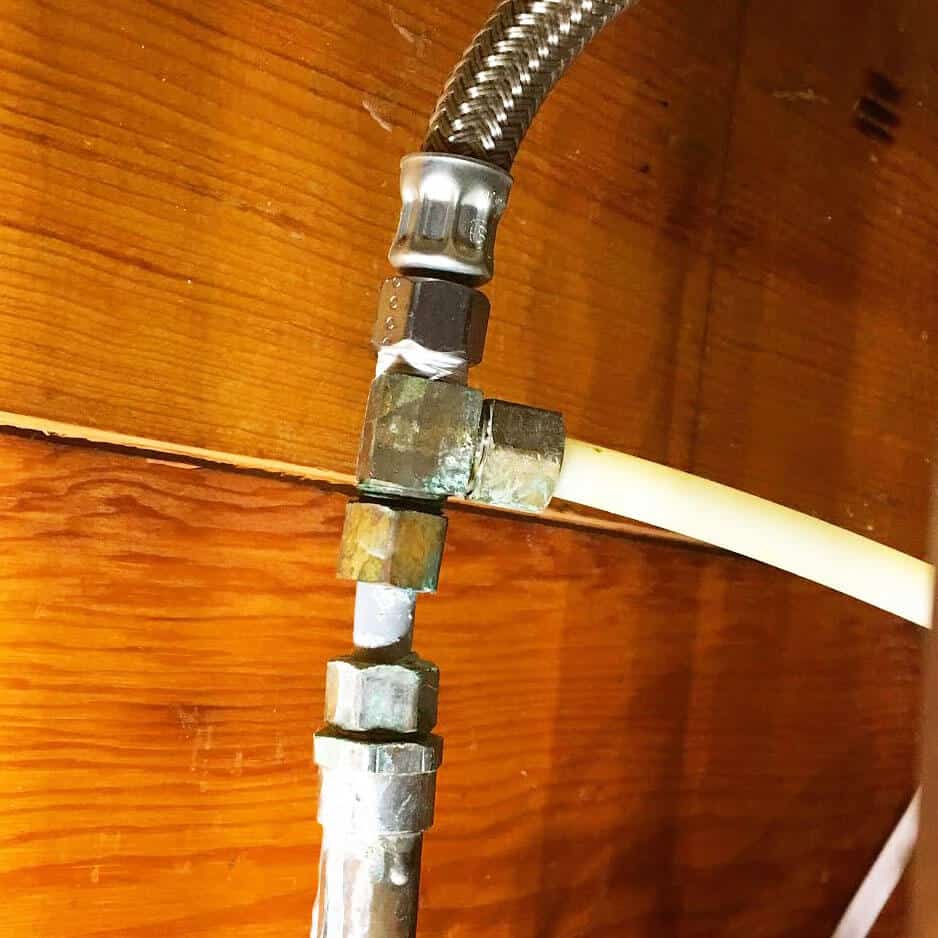 Old plumbing connection