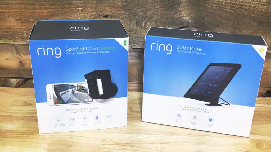 solar panel ring camera