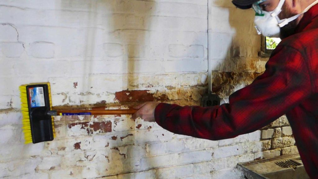 Brushing Basement Walls