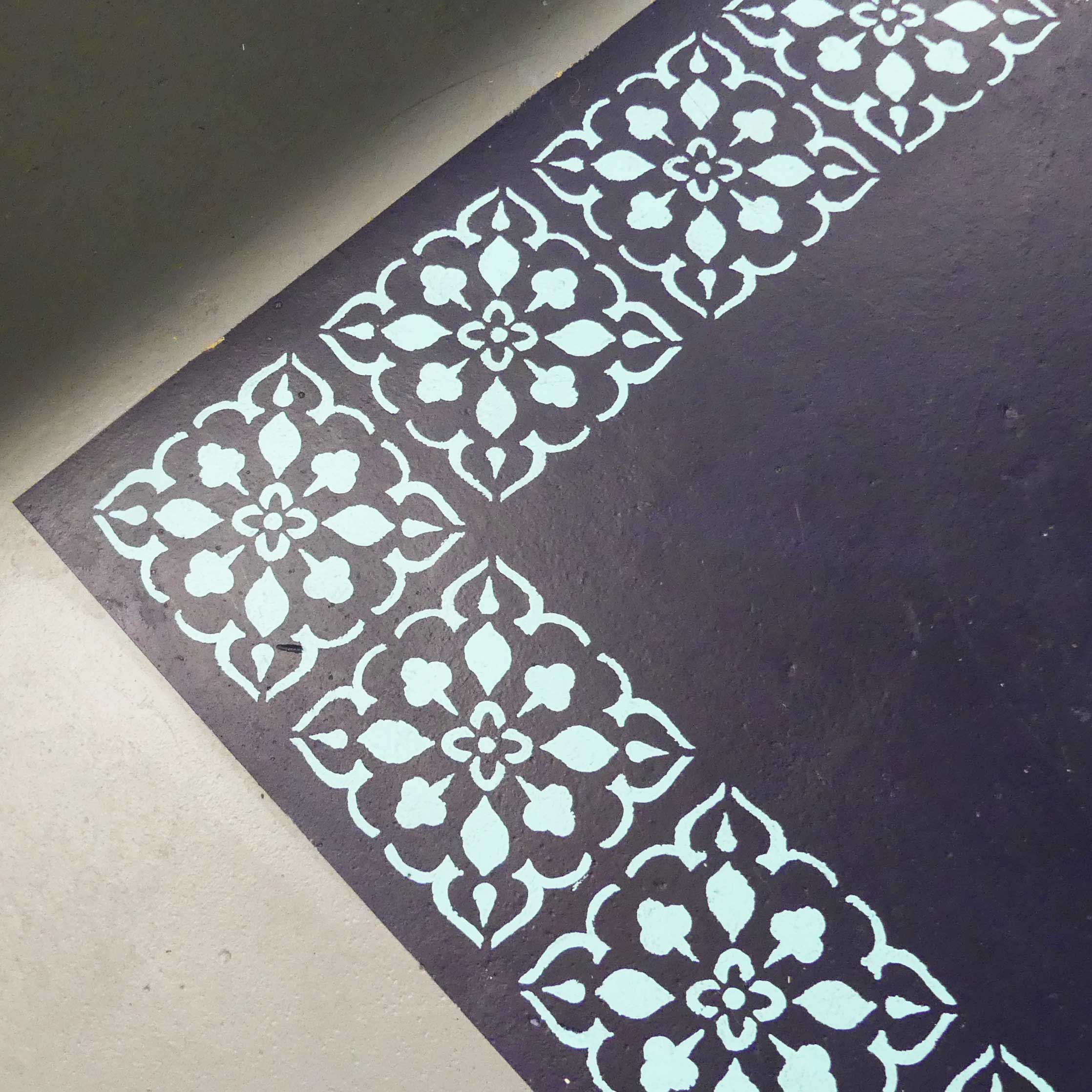 How To Add A Floor Stencil Lazy Guy Diy