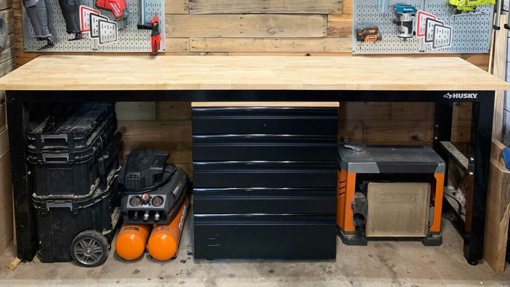 Creating Work Space With Husky Tools - Lazy Guy DIY