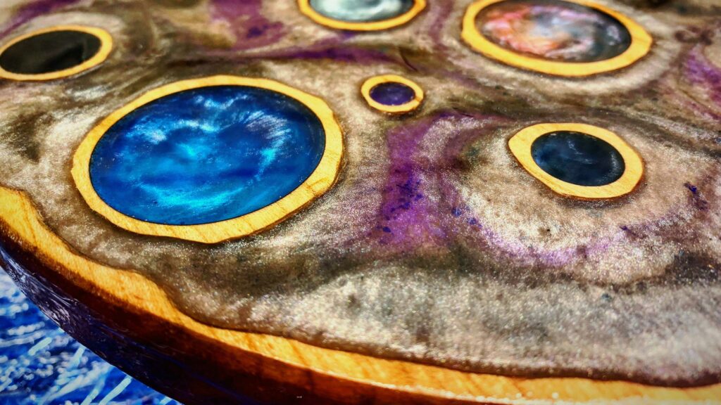 Epoxy Resin Night Light Close UP