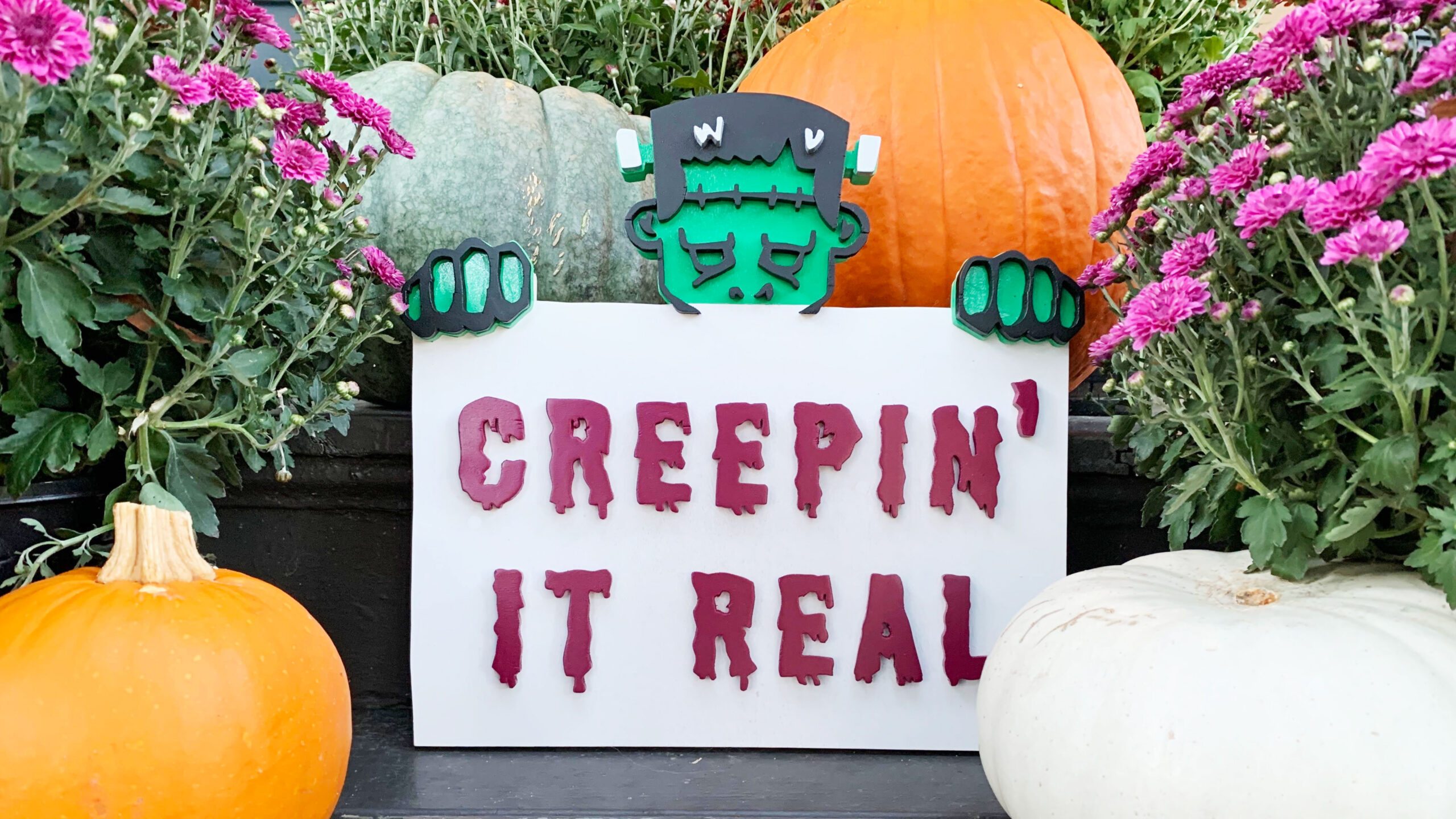 Spooky Halloween Scroll Saw Sign