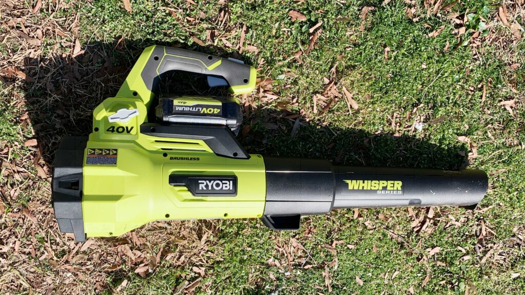 Ryobi 40 volt Whisper Series Jet Blower RY40470 Lazy Guy DIY