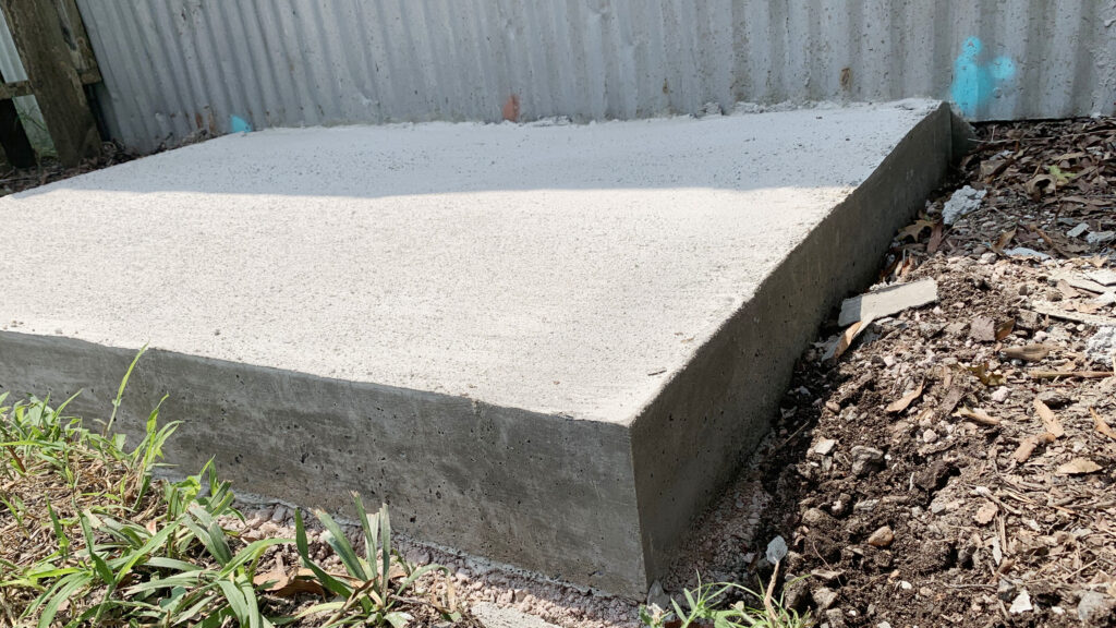 How To Pour A Small Concrete Slab - Lazy Guy DIY