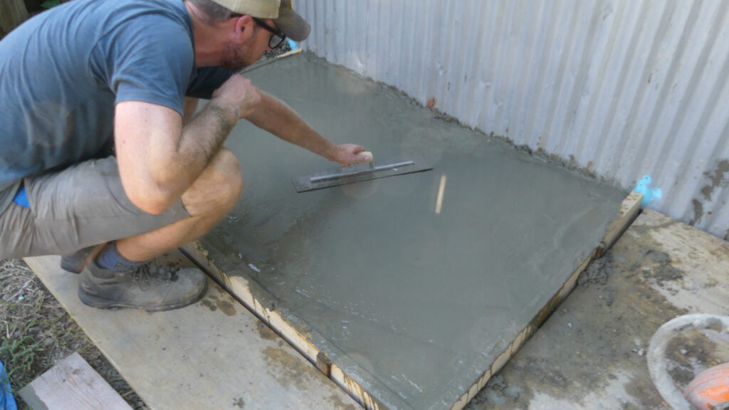 Troweling Slab