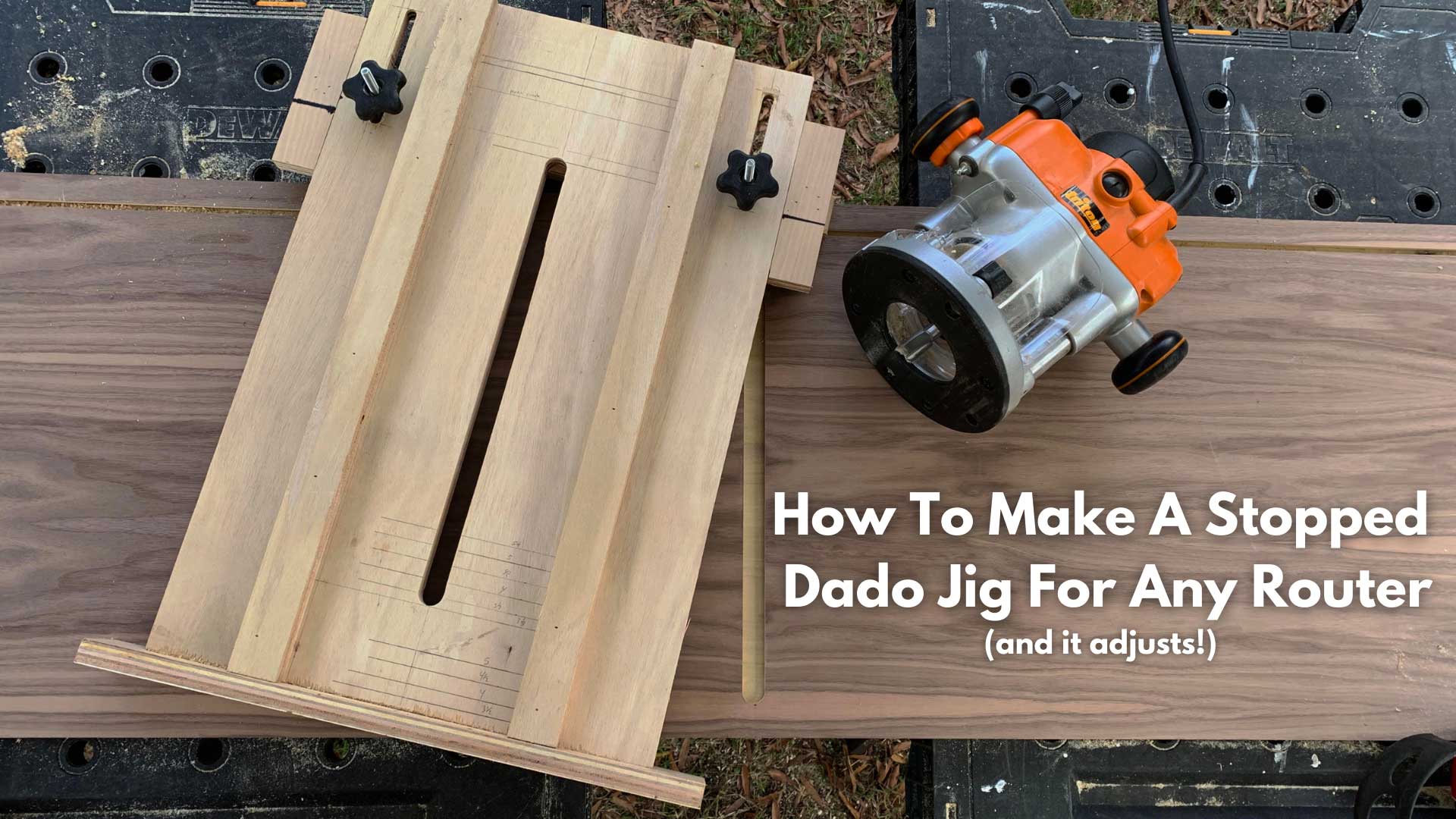 How To Make A Stopped Dado Jig For Any Router Lazy Guy DIY