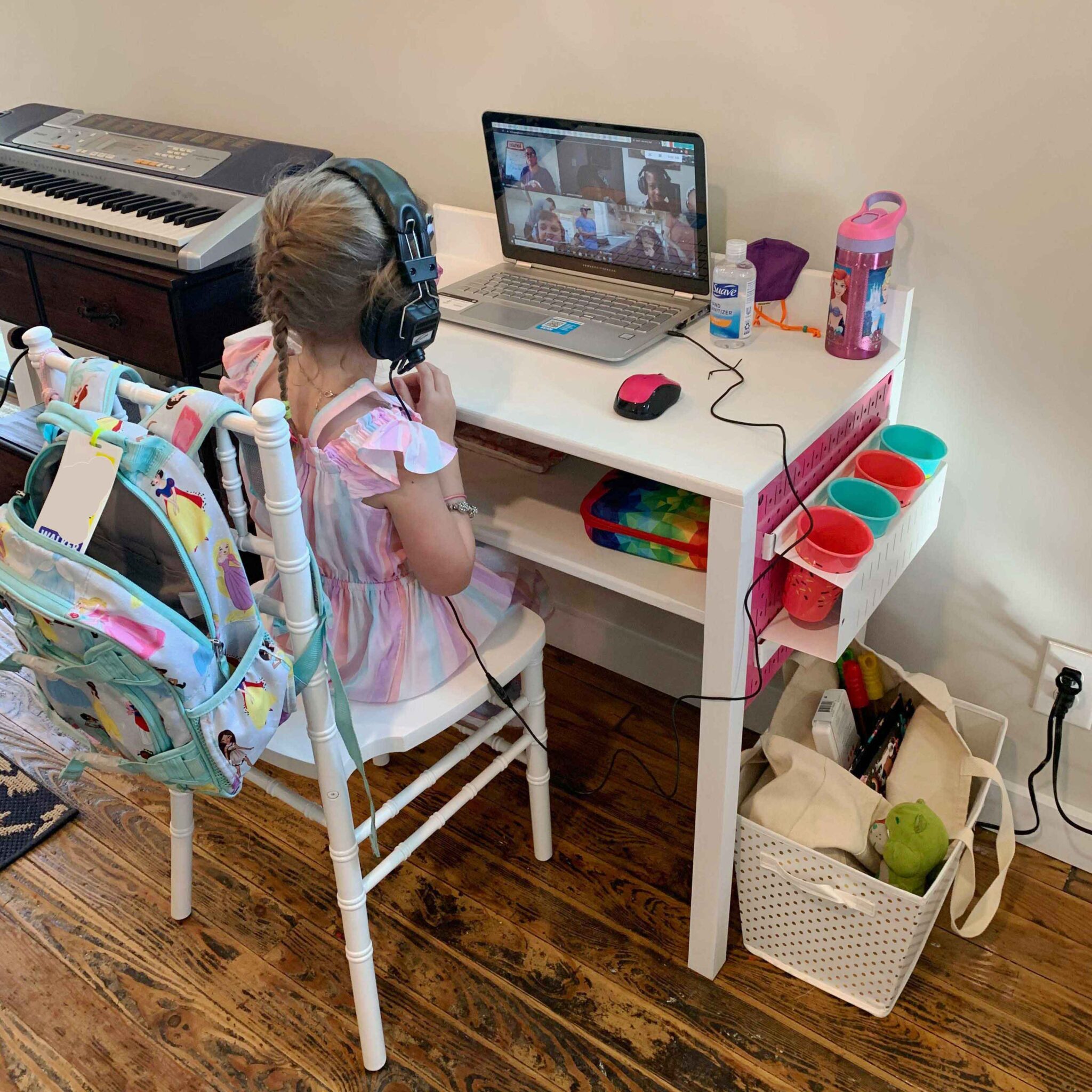 Under 60 Virtual Learning Desk Lazy Guy DIY