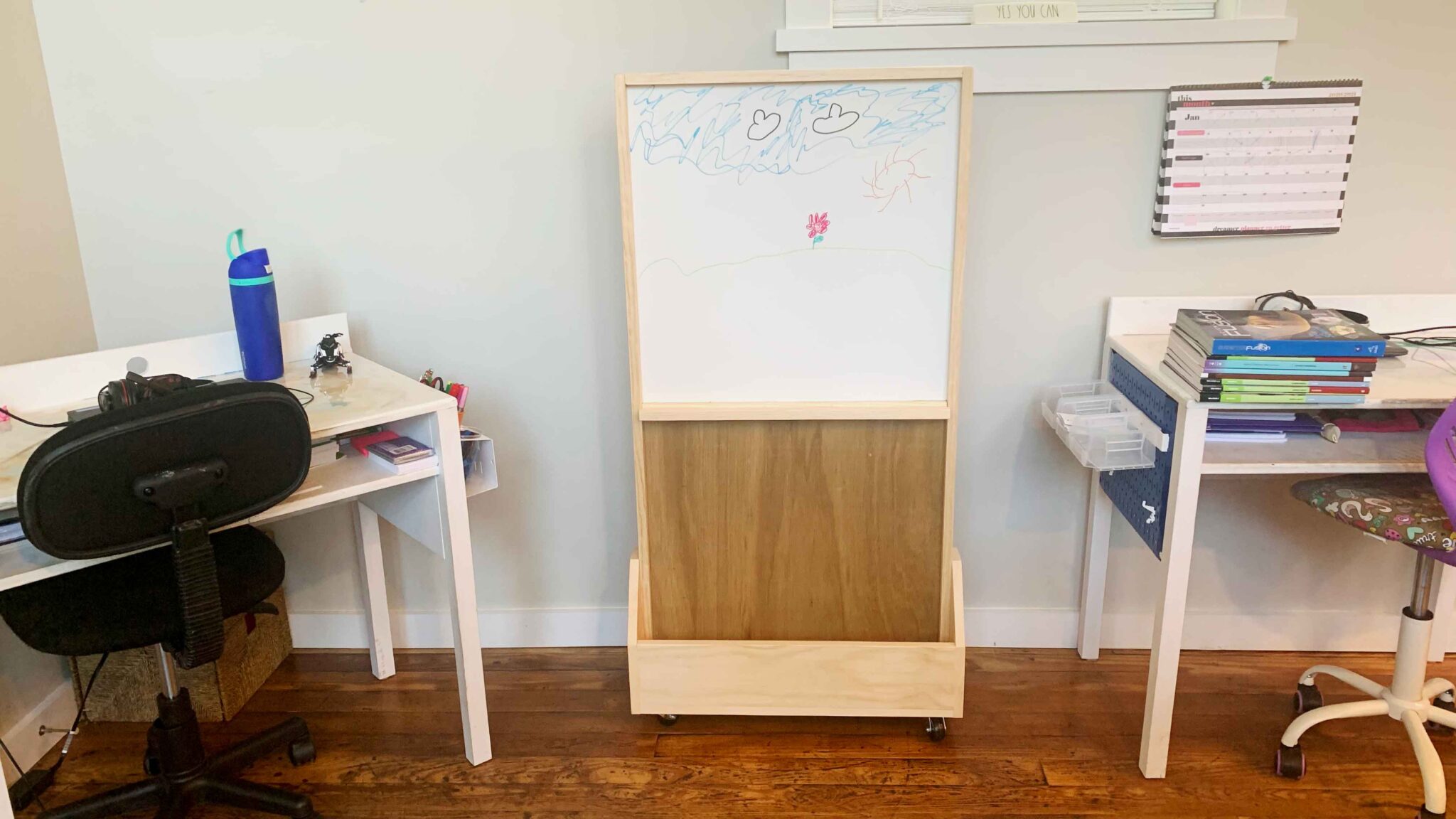 How To Build A Rolling Classroom Divider Lazy Guy DIY