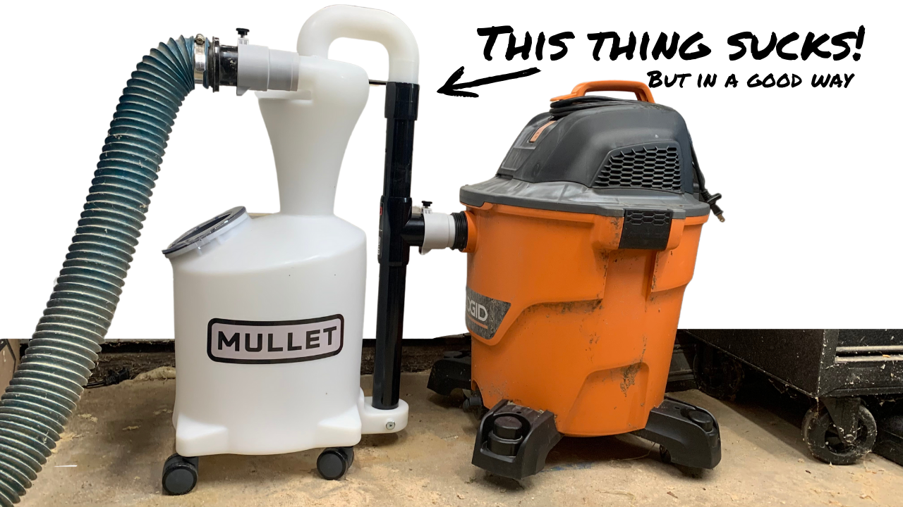 masse Bære Afdeling Dust Collection Upgrade | Mullet Tools M5 Dust Cyclone - Lazy Guy DIY